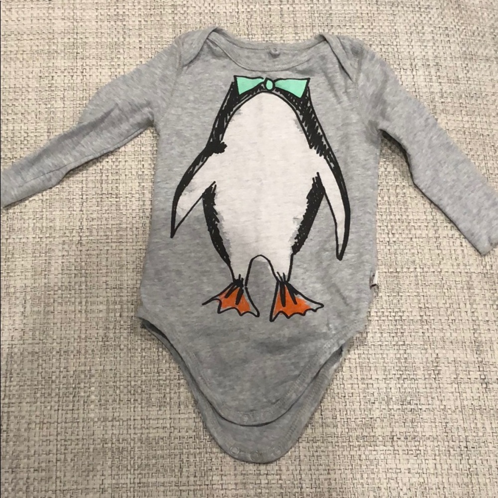 Stella McCartney penguin print onesie.